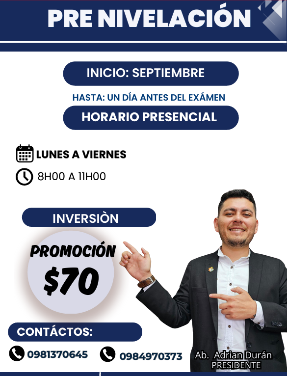 PRE NIVELACIÓN UCE