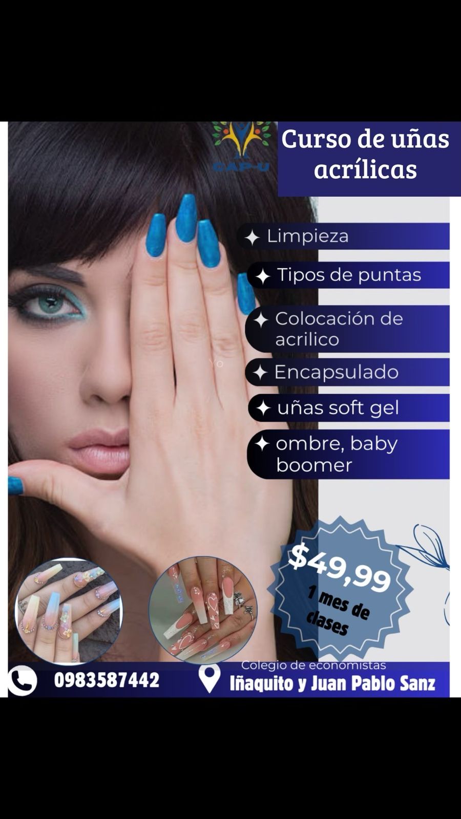 Curso Intensivo de Uñas Acrílicas, Soft Gel y Técnicas Avanzadas!
