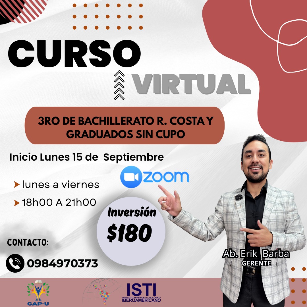 VIRTUAL 3RO DE BACHILLERATO Y GRADUADOS